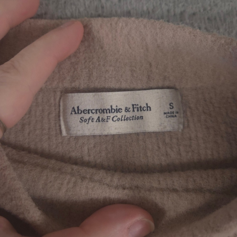Abercrombie & Fitch Sweater Womens S Soft A&F Collection Mock Neck Knit Pullover - Picture 3 of 9